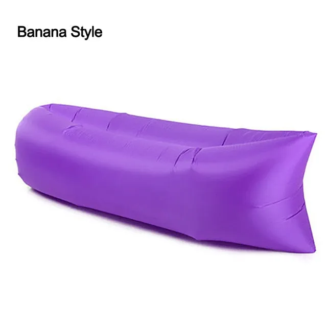 Outdoor Camping Inflatable Sofa Lazy Bag 3 Season Ultralight Beach Sleeping Bag Air Bed Lounger Sports Camping Travel Bed X1 A