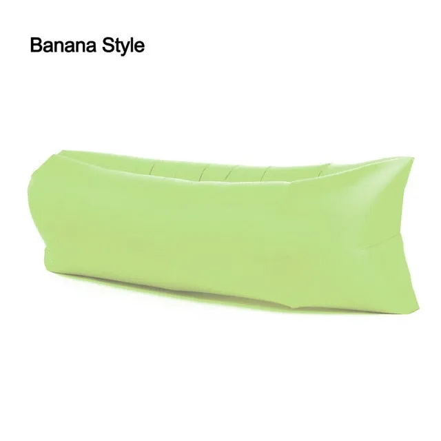 Outdoor Camping Inflatable Sofa Lazy Bag 3 Season Ultralight Beach Sleeping Bag Air Bed Lounger Sports Camping Travel Bed X1 A