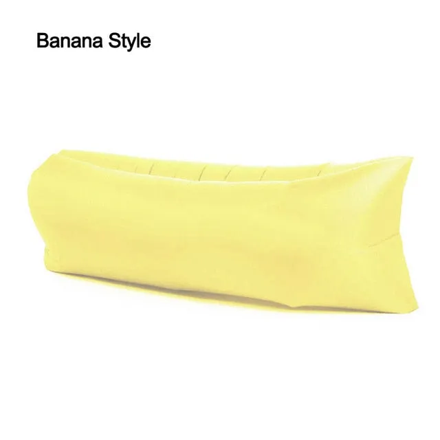 Outdoor Camping Inflatable Sofa Lazy Bag 3 Season Ultralight Beach Sleeping Bag Air Bed Lounger Sports Camping Travel Bed X1 A