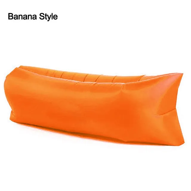 Outdoor Camping Inflatable Sofa Lazy Bag 3 Season Ultralight Beach Sleeping Bag Air Bed Lounger Sports Camping Travel Bed X1 A