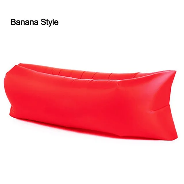 Outdoor Camping Inflatable Sofa Lazy Bag 3 Season Ultralight Beach Sleeping Bag Air Bed Lounger Sports Camping Travel Bed X1 A