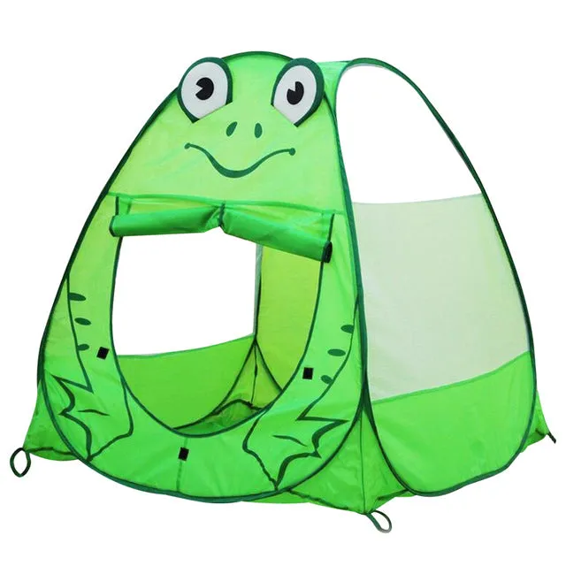 Playhouse for Kids Panda Frog Owl Monkey Shape Tent Animal Outdoor Children's Tent Ball Pool Indoor Cartoon Play Tents for Kids
