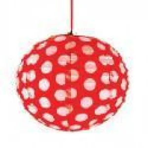 Red Polka Dot Medium Lantern