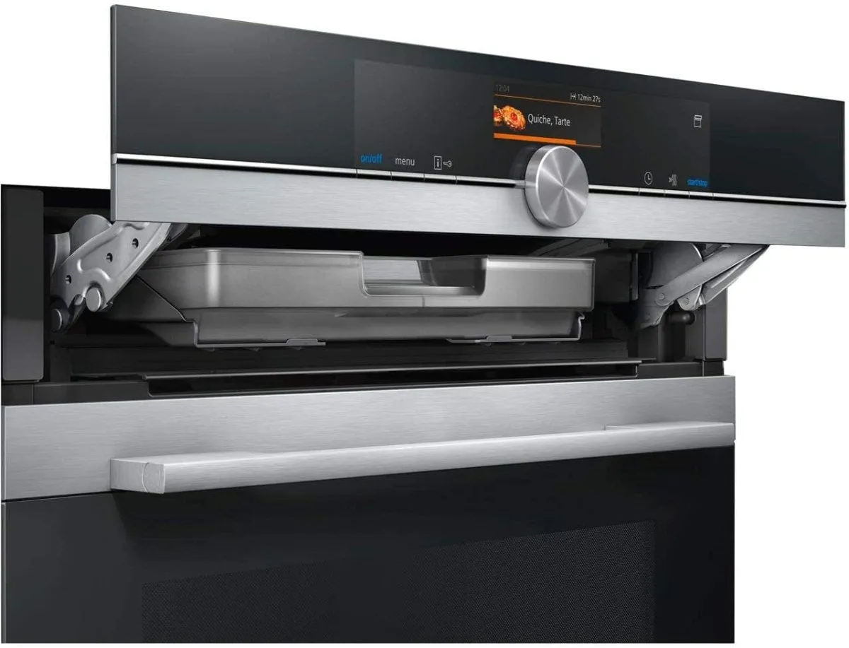 Siemens CS656GBS7B Wifi Connected Built In Compact Height Oven with Steam Function - Stainless Steel