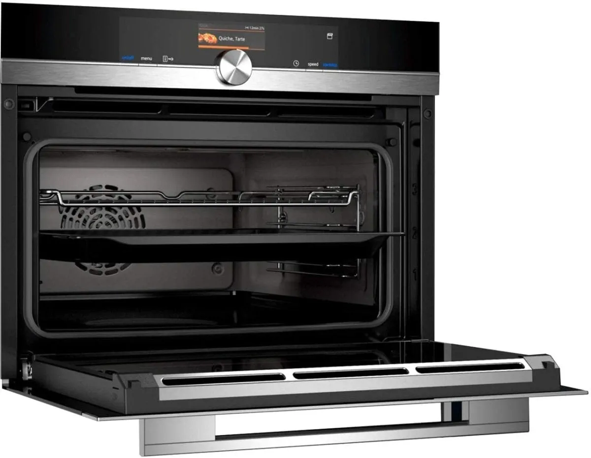Siemens CS656GBS7B Wifi Connected Built In Compact Height Oven with Steam Function - Stainless Steel